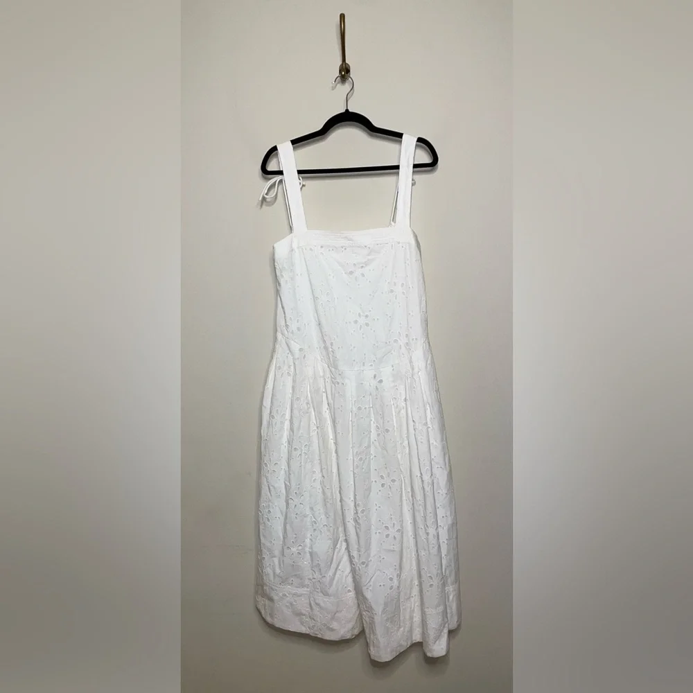 Free People White Eyelet Midi Dress